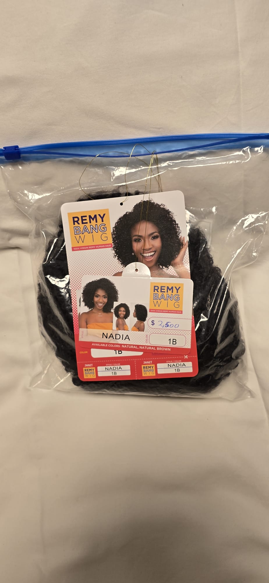 100% Naturligt Hår Peruk | Kort, Brunt, Lockigt & Silkeslent